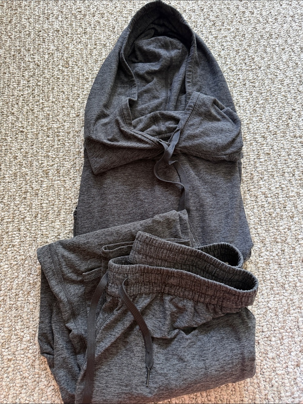 Women's Charcoal Gray Hooded Sweater and Jogger Set